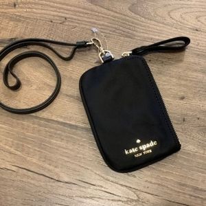 Kate Spade Chelsea Nylon Card Case Lanyard